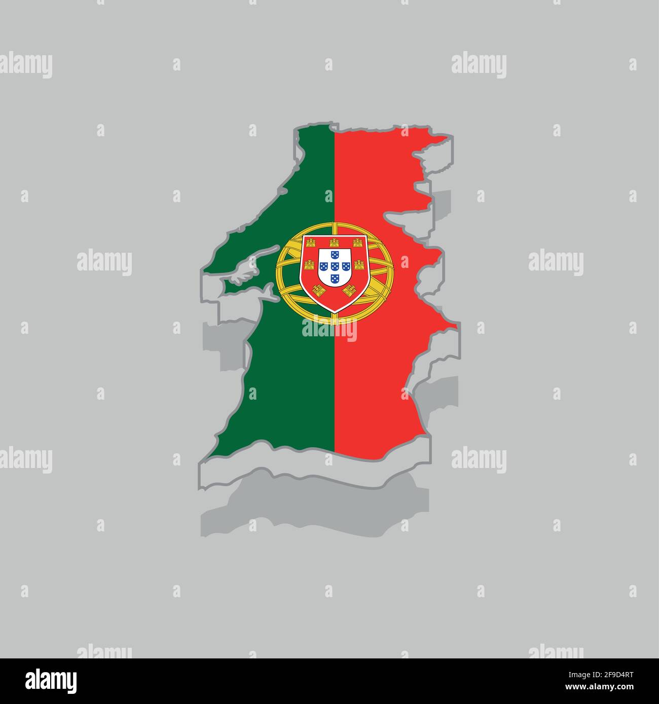 Portugal detailed map with Animated flag 3D Model $20 - .3ds .fbx - Free3D