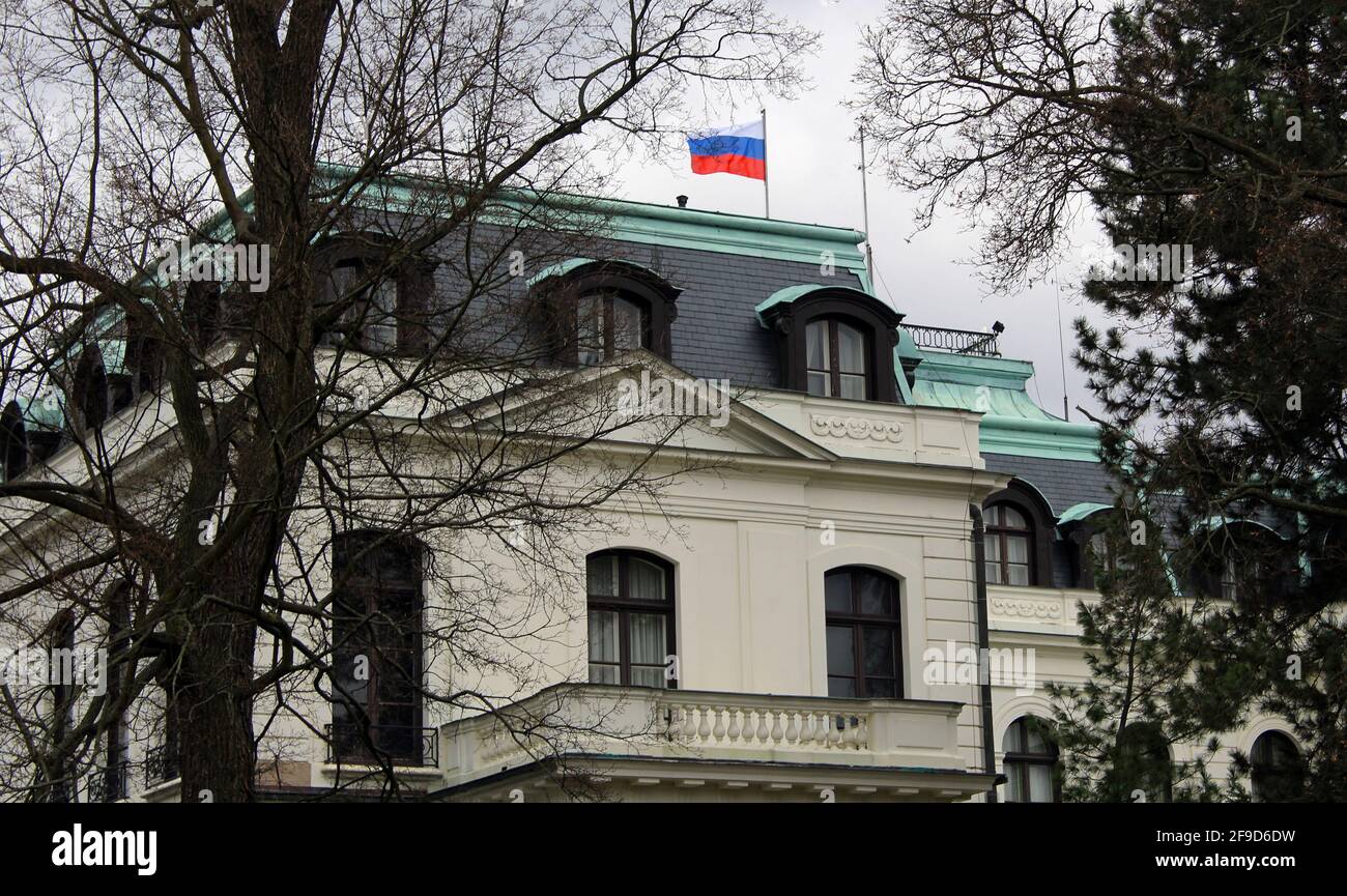 Russian Embassy in Prague, Czech Republic, February 25, 2020. (CTK Photo/Milos Ruml) Stock Photo