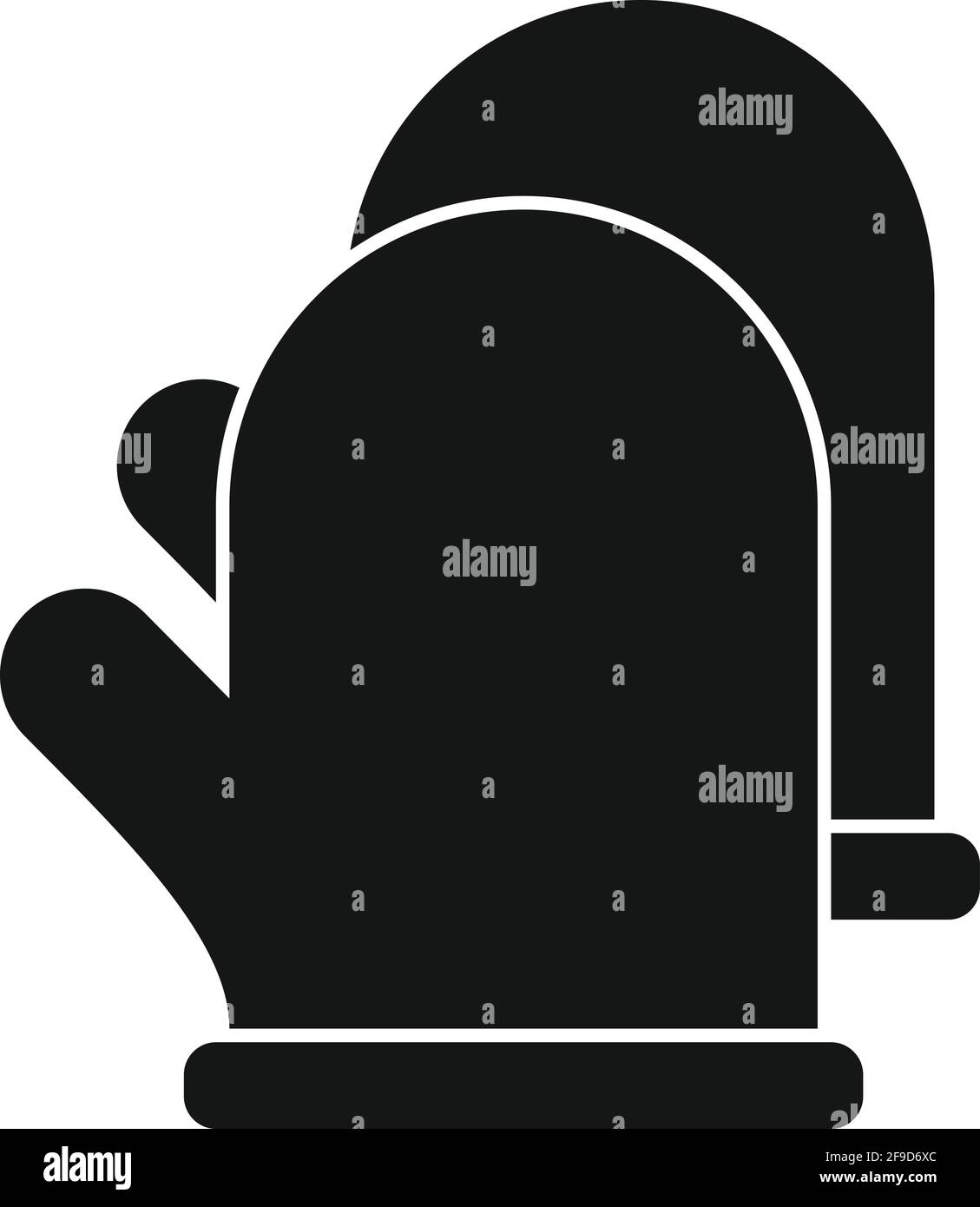 Blacksmith gloves icon, simple style Stock Vector