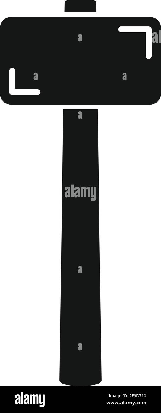 Sledge hammer icon, simple style Stock Vector