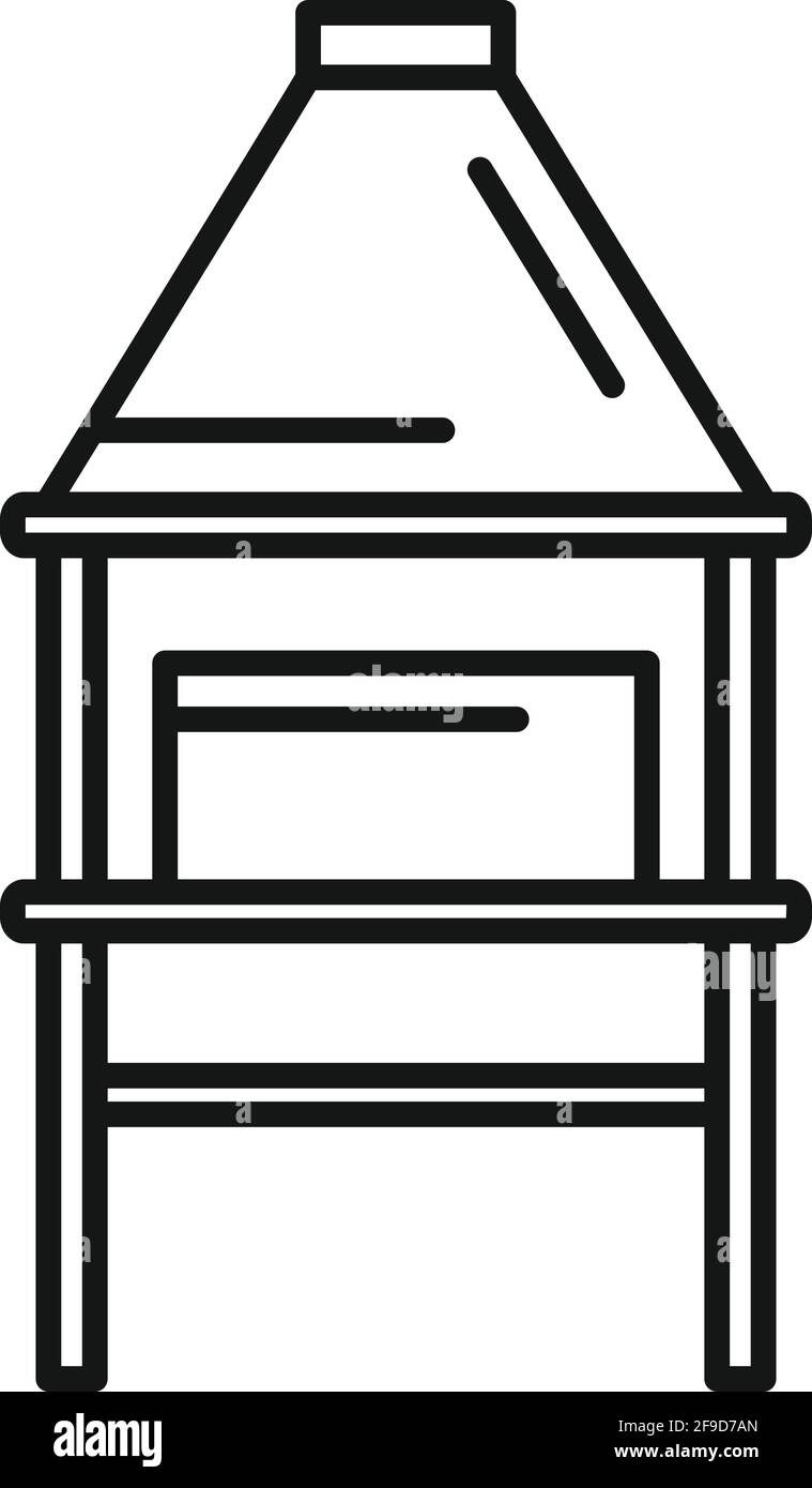 Blacksmith equipment icon, outline style Stock Vector