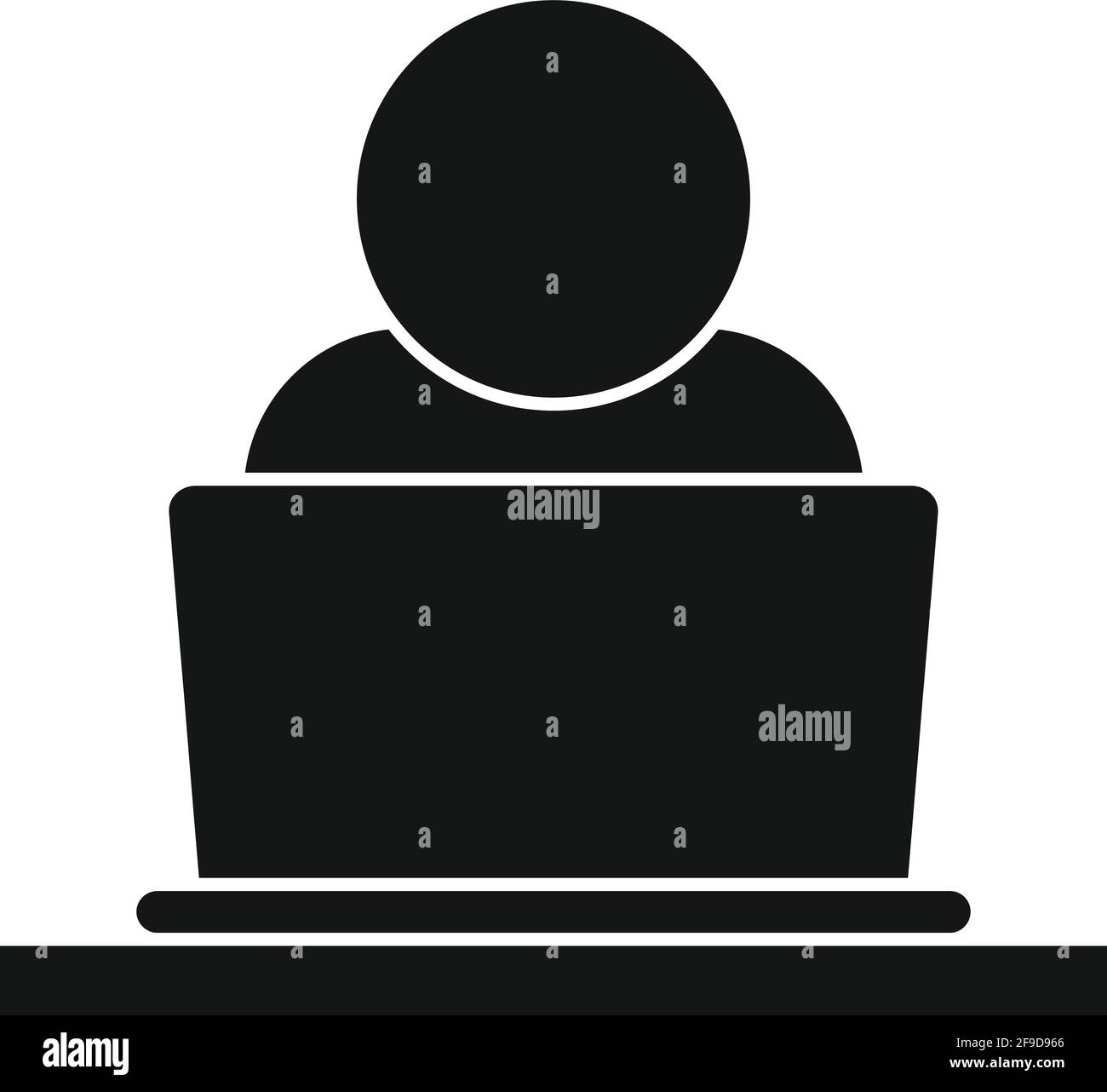 Laptop freelancer icon, simple style Stock Vector Image & Art - Alamy