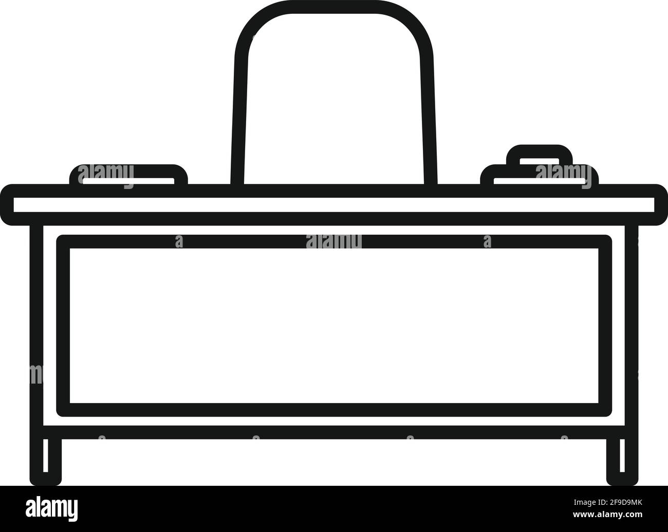Boss work table icon, outline style Stock Vector Image & Art - Alamy