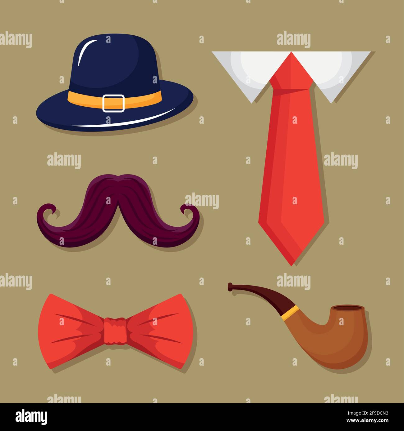 five fathers day icons Stock Vector Image & Art - Alamy
