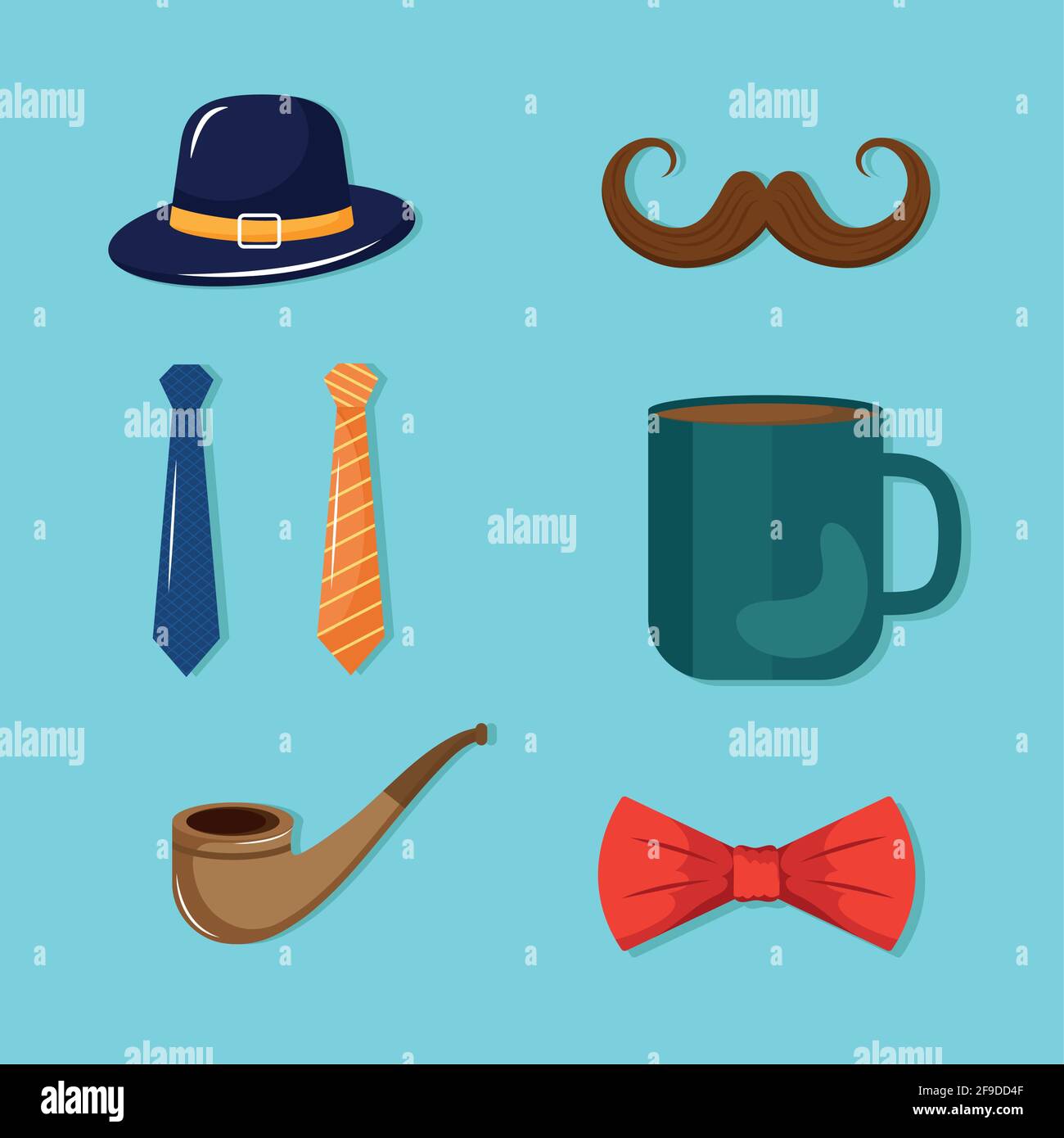 six fathers day icons Stock Vector Image & Art - Alamy