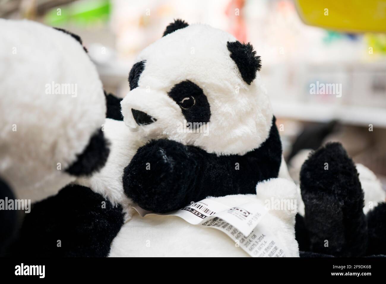 Shenzhen, China, September, 2019. The panda plush toys on display at  Shenzhen IKEA Mall. Originating from a Nordic warehouse chain, it sells  assembled Stock Photo - Alamy
