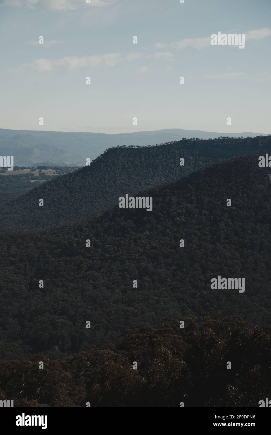 View of the Megalong Valley from the Hydro Majestic at Medlow Bath in