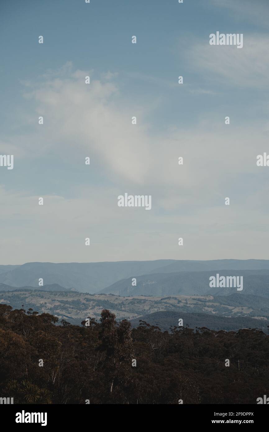 View of the Megalong Valley from the Hydro Majestic at Medlow Bath in