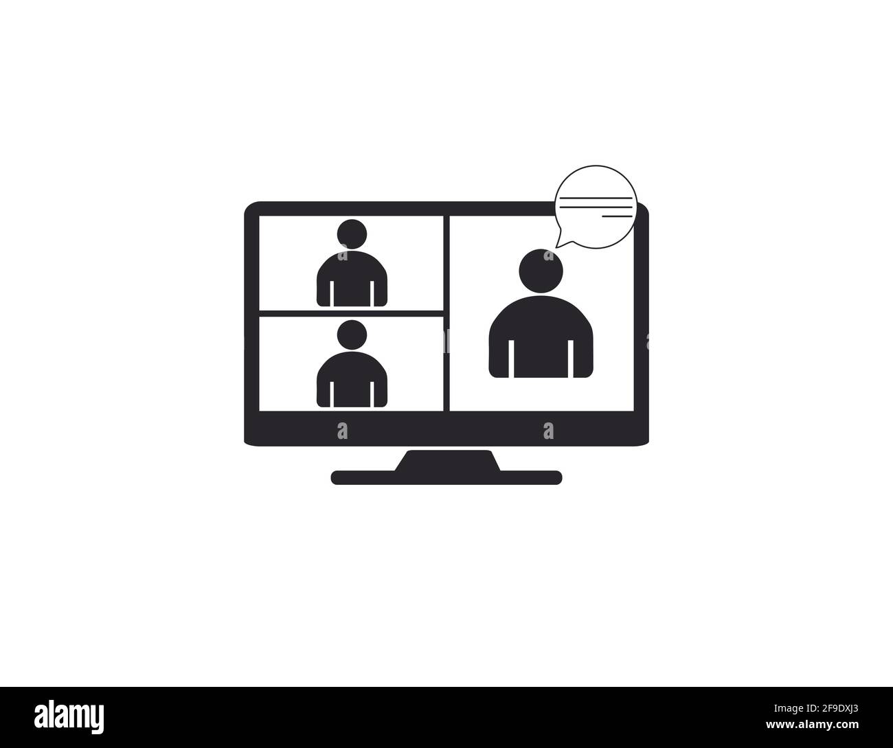 Vector illustration. Conference meeting icon Stock Vector Image & Art ...