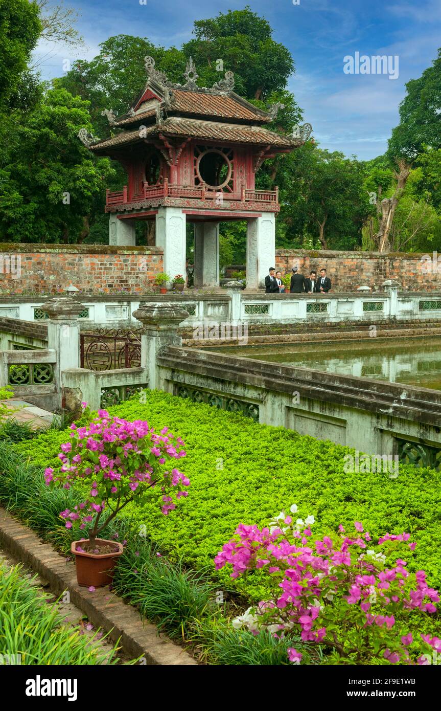 Temple of Literature, Hanoi, Vietnam Stock Photo