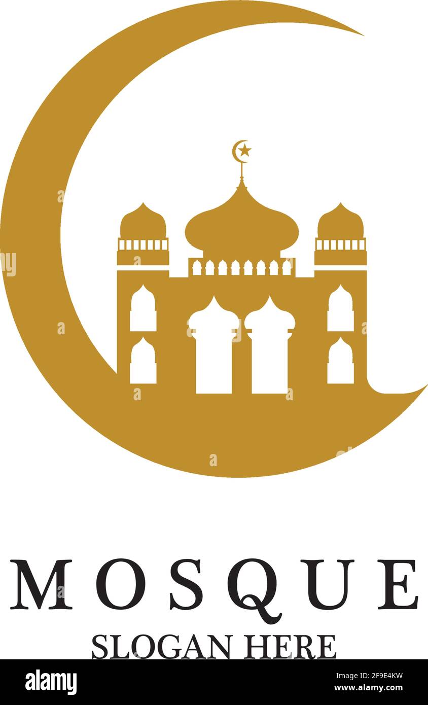 Mosque icon vector Illustration design template Stock Vector