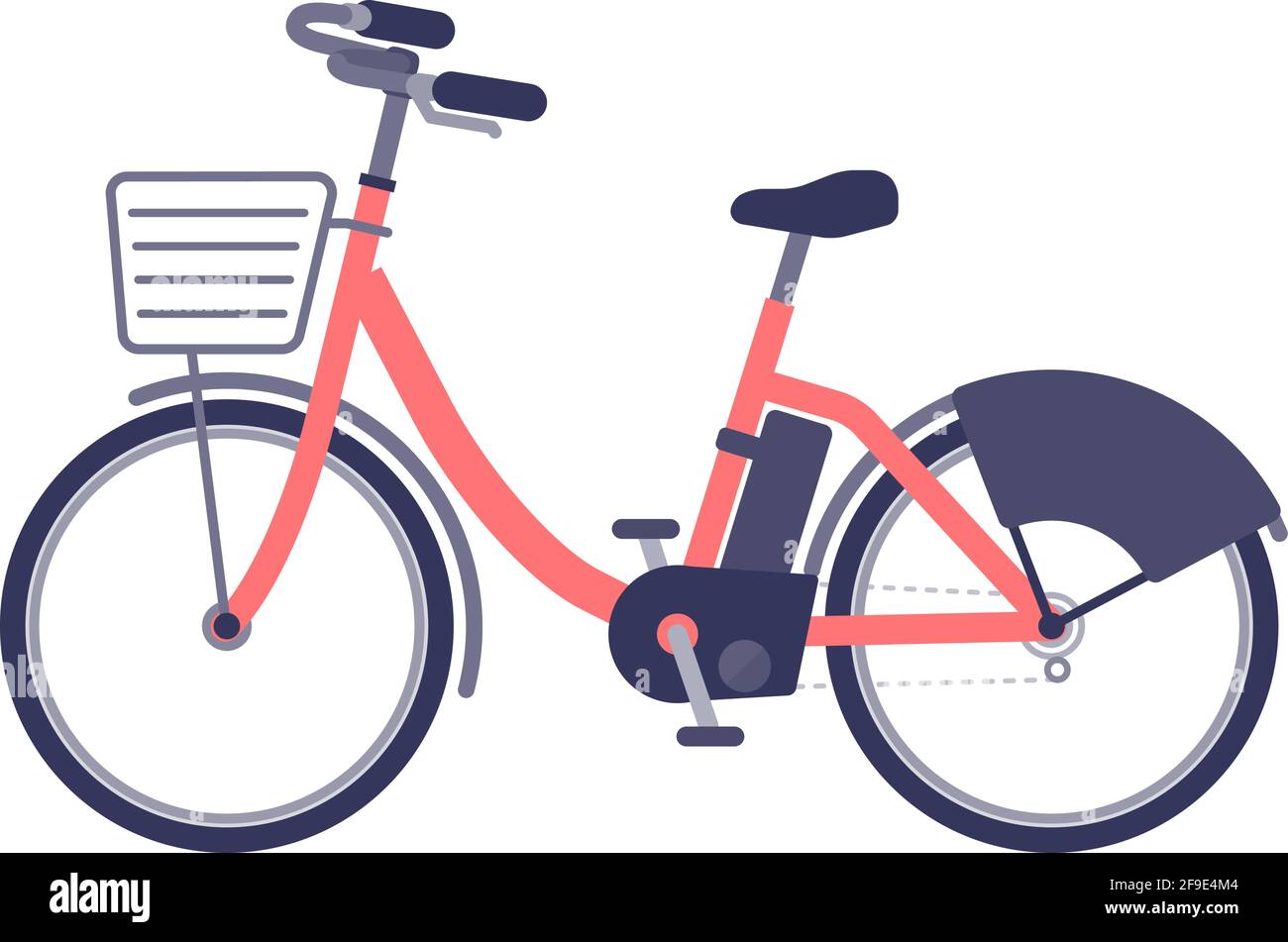 Sideways electric bicycle.E-bike.Vector illustration that is easy to edit. Stock Vector