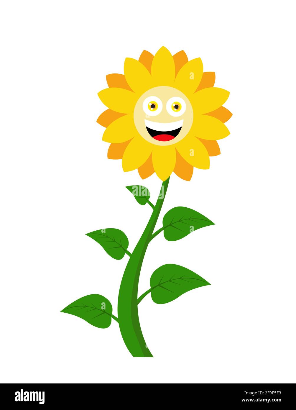 Sunflower icon isolated on white background Stock Vector