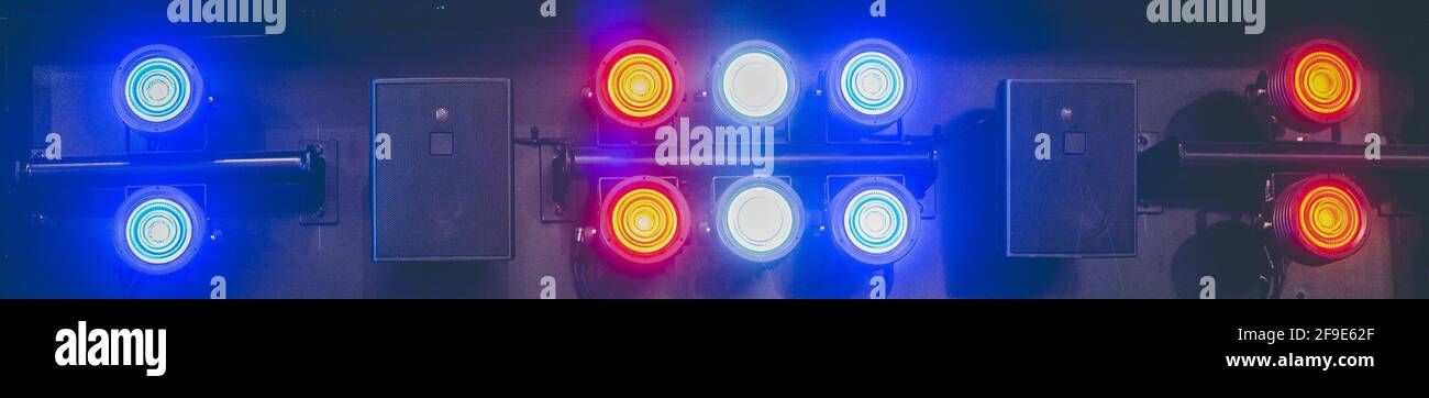 Closeup shot stage lights hi-res stock photography and images - Alamy