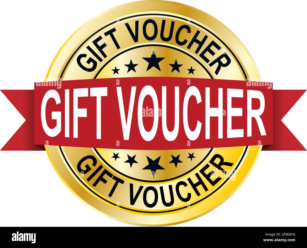 Gift voucher gold medal. Vector illustration. Design for invitation,  certificate, gift coupon, ticket, voucher Stock Vector Image & Art - Alamy