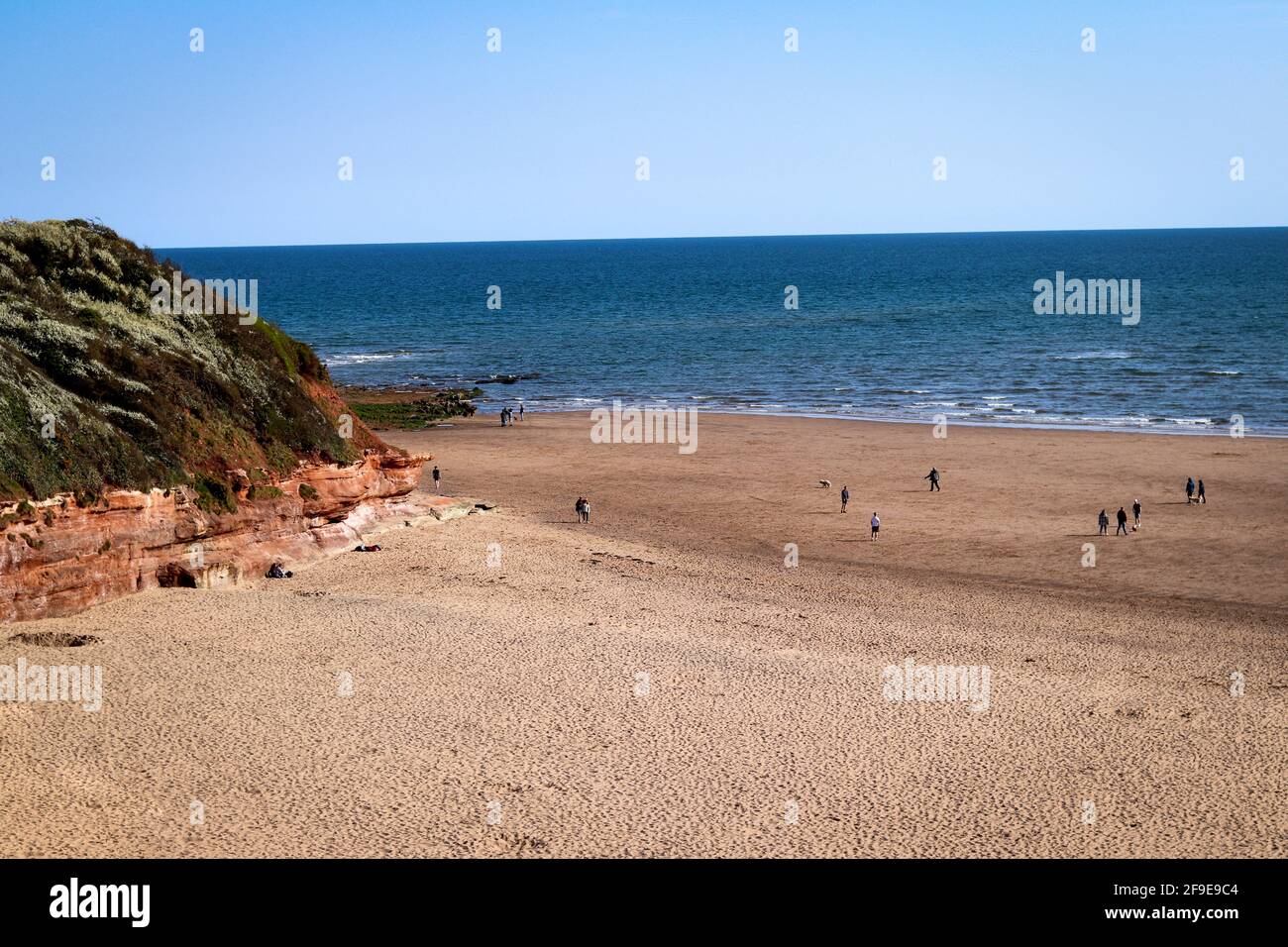 Exmouth beach in Devon Stock Photo - Alamy