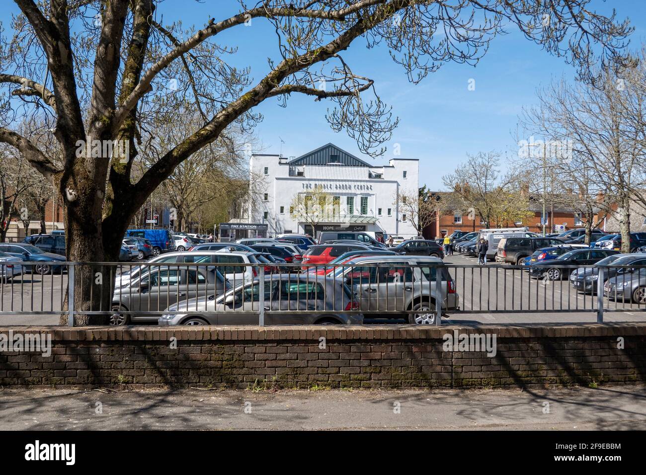 Winchester, Hampshire, England, UK. 2021. The central car park and Hope