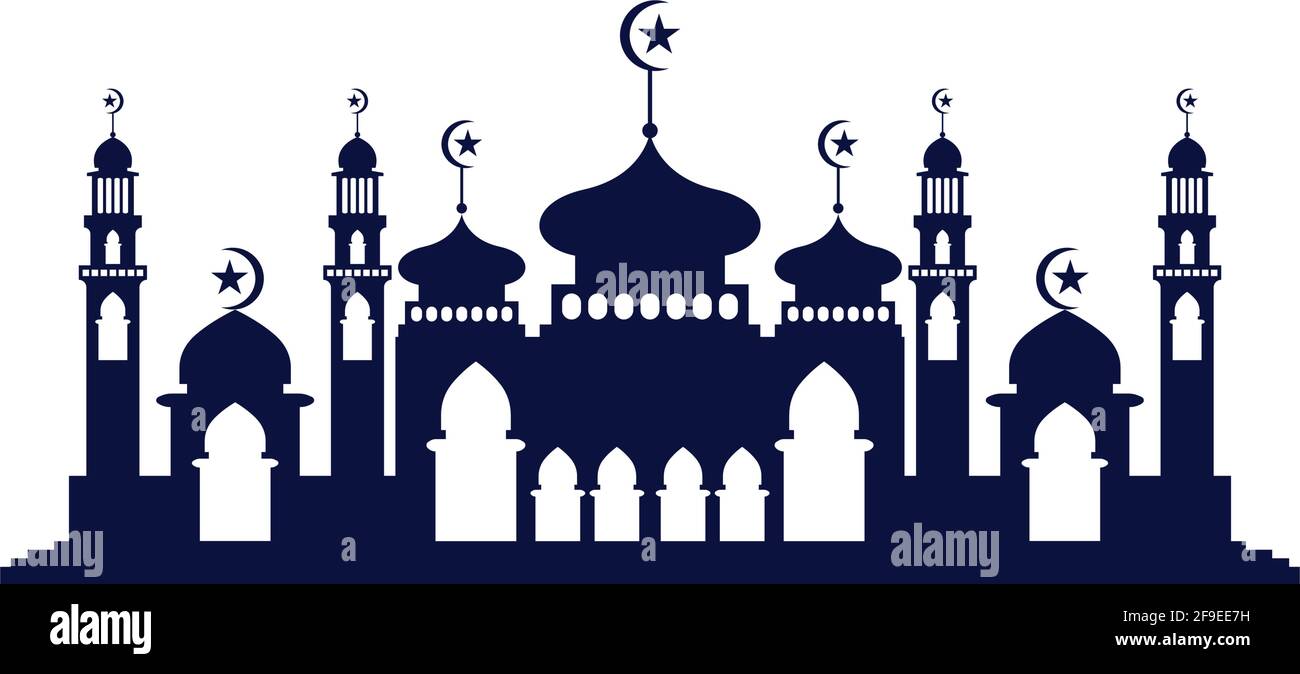 Mosque icon vector Illustration design template Stock Vector