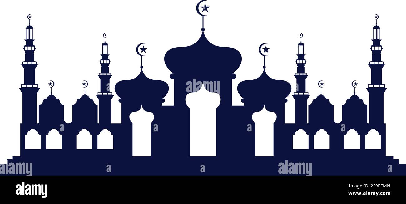 Mosque icon vector Illustration design template Stock Vector