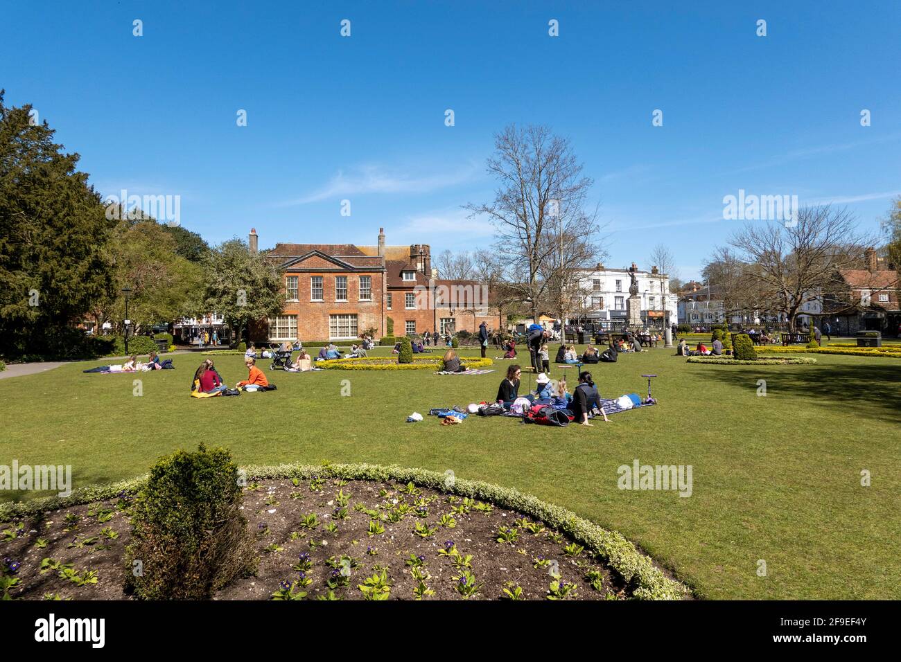 Winchester, Hampshire, England, UK. 2021. The Abbey Gardens and