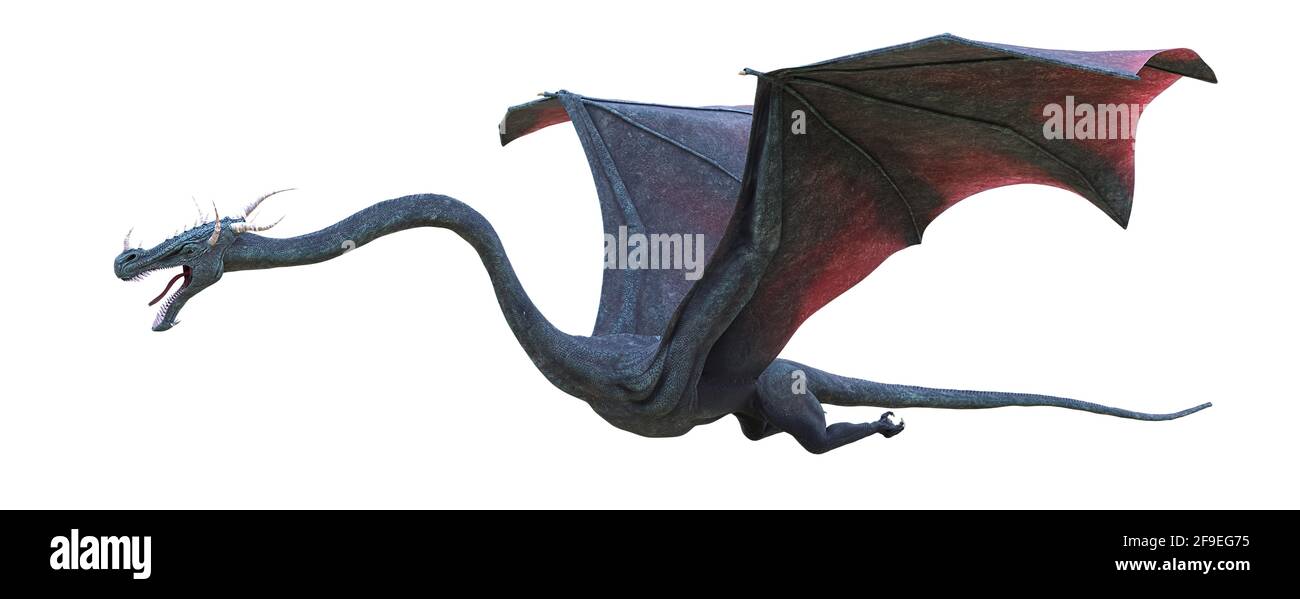 dragon isolated on white background Stock Photo