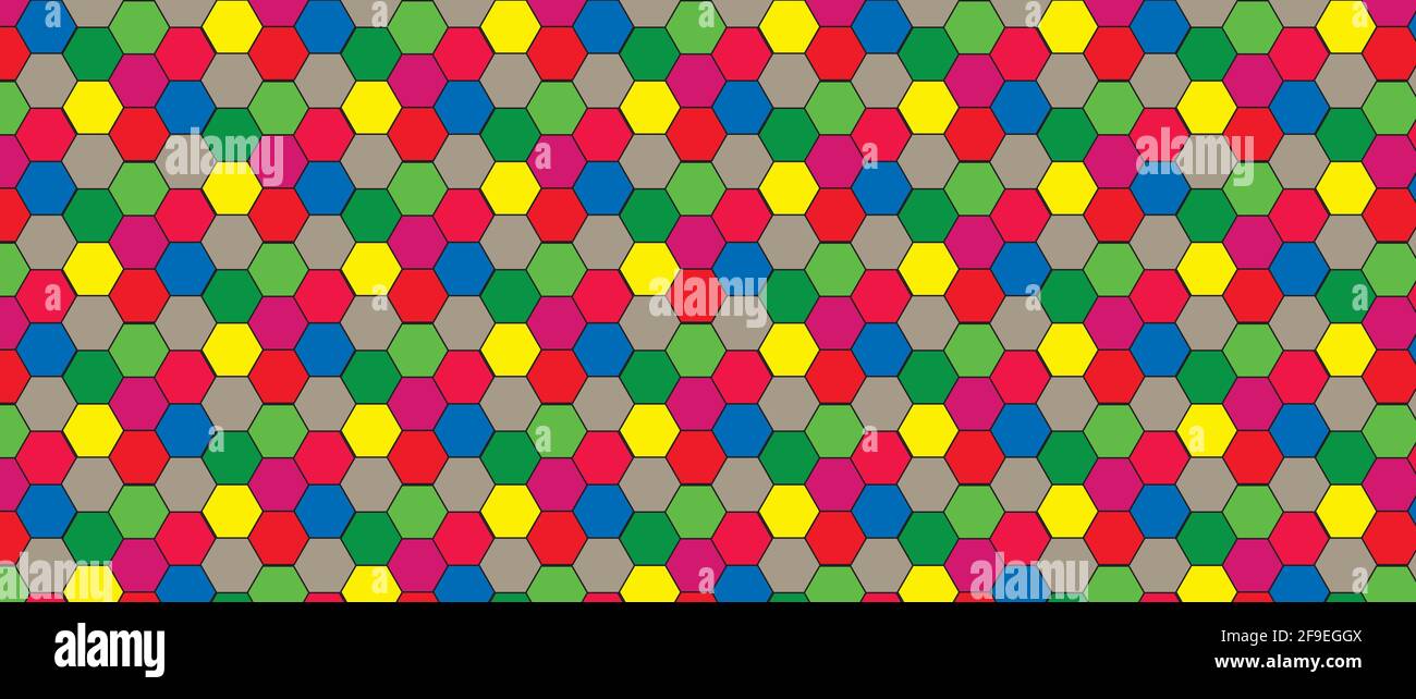 Abstract background of colored hexagons Stock Vector Image & Art - Alamy