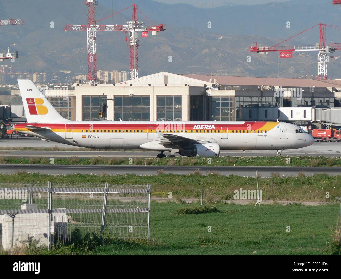 Ibera Airbus A321 (EC-IJN). Malaga, Spain. Stock Photo