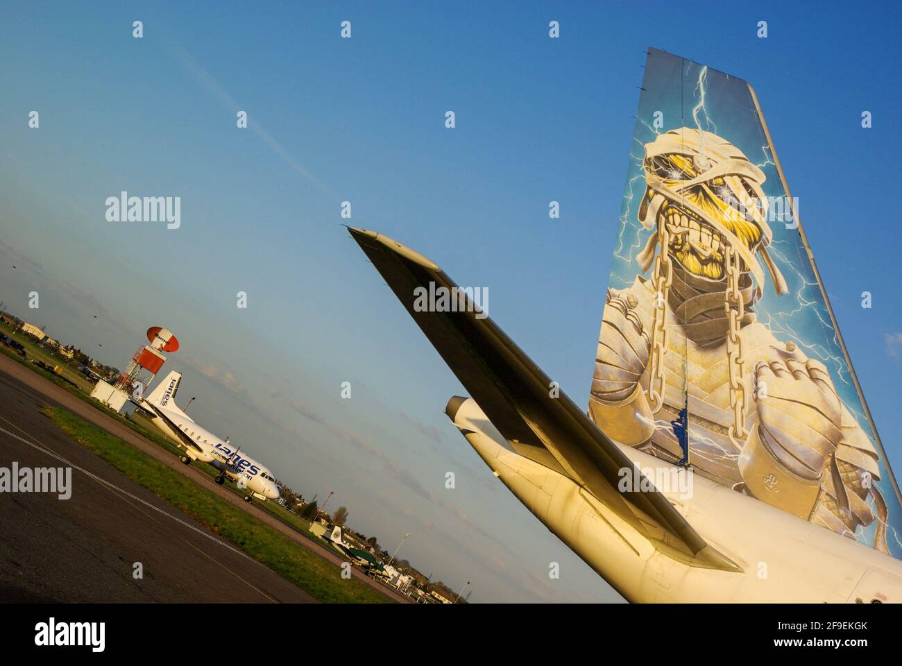 Ed Force One of Iron Maiden. Their first jet plane used for