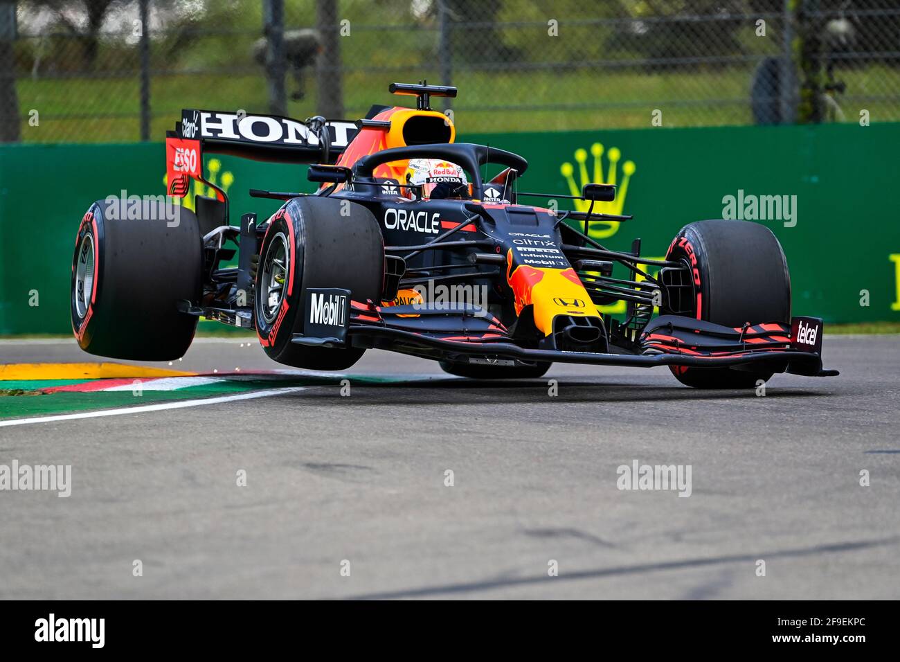 Verstappen Max Ned Red Bull Racing Honda Rb16b Action During The Formula 1 Pirelli Gran Premio Del Made In Italy E Dell Emilia Romagna 21 From April 16 To 18 21 On
