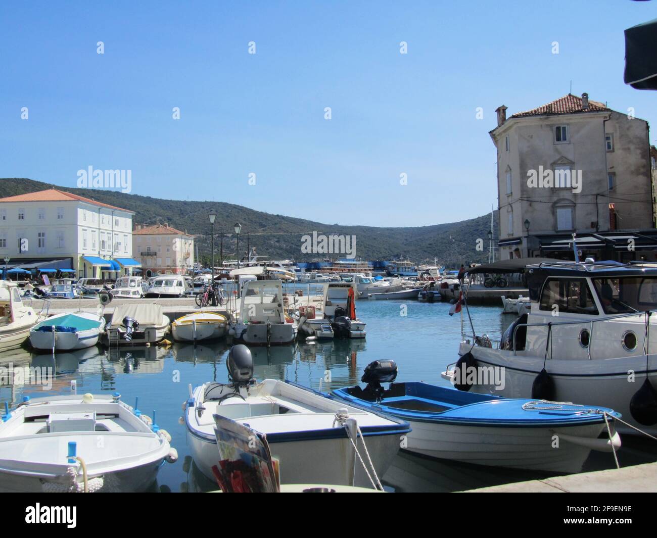 scenic view of the habour in cres city Stock Photo