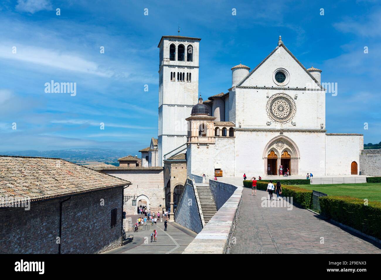 Assisi, Perugia Province, Umbria, Italy.  Basilica di San Francesco d'Assisi. Stock Photo