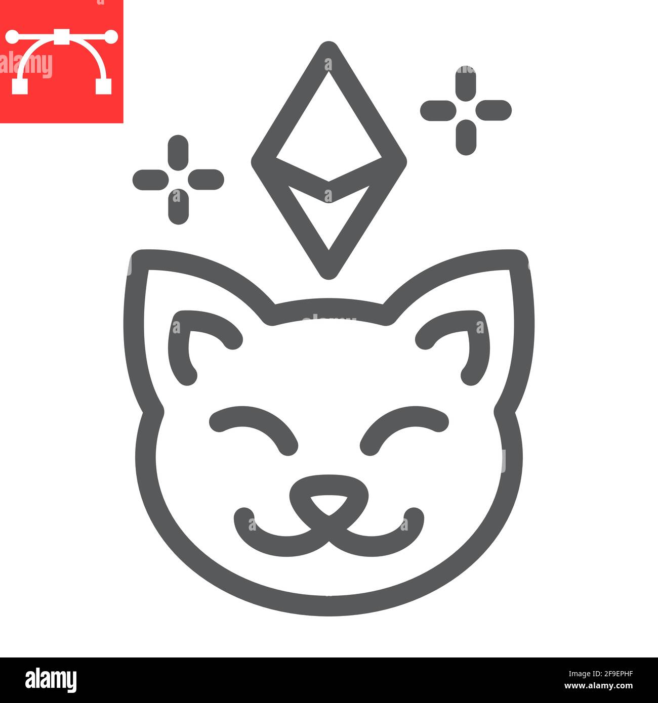 Crypto kitty glyph icon Stock Vector Image & Art - Alamy