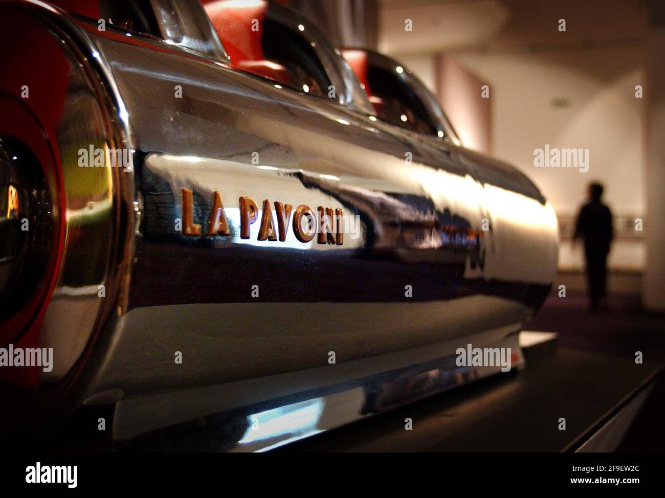 PONTI'S CAPPUCINO MACHINE,PART OF THE 'GIO PONTI , A WORLD' EXHIBITION AT THE DESIGN MUSEUM. Stock Photo