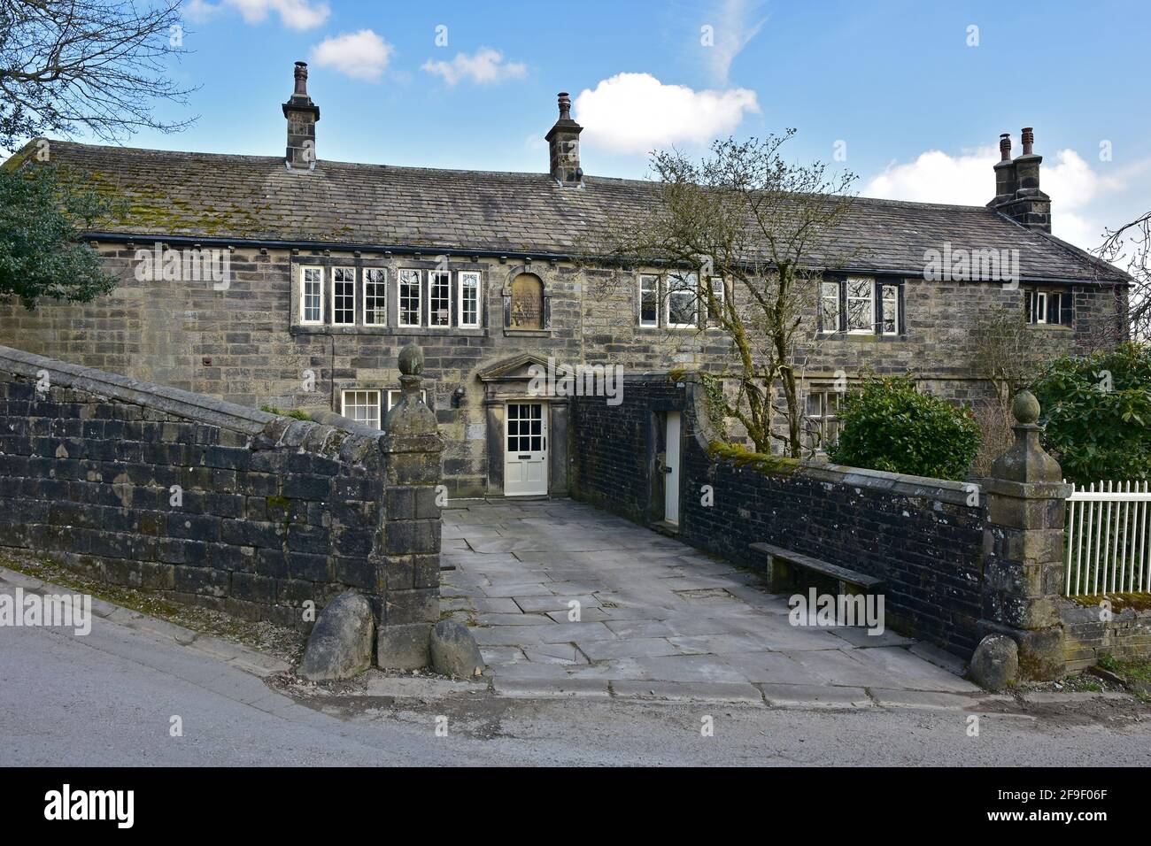 Ponden Hall, inspiration for Thrushcross Grange in Wuthering Heights by Emily Bronte Stock Photo