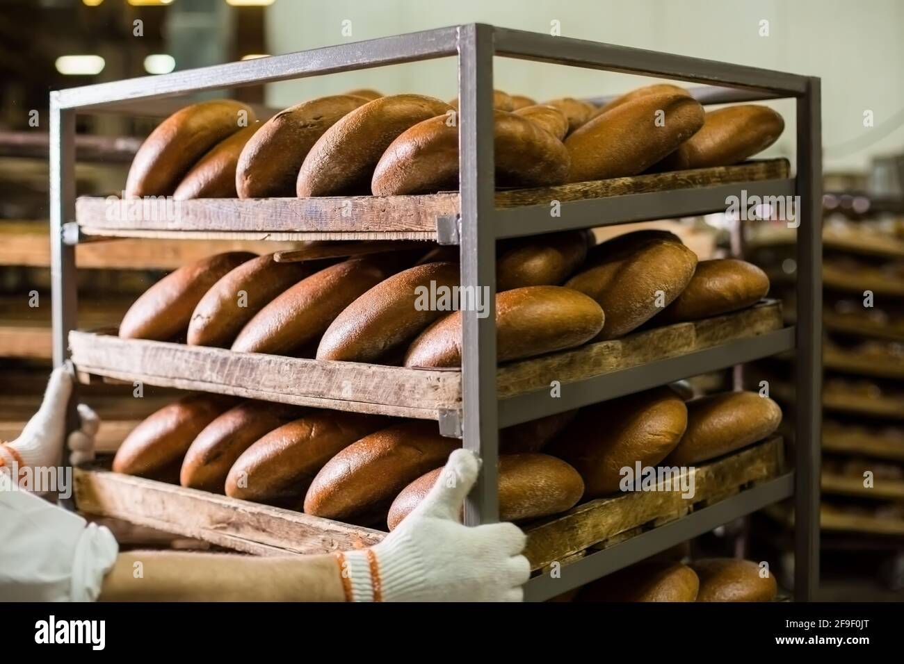Industrial bread racks hi-res stock photography and images - Alamy