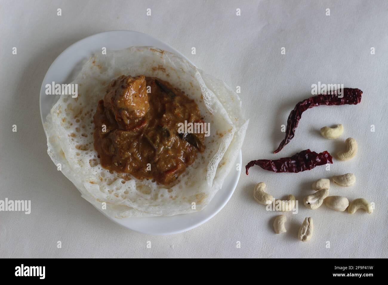 Laced Rice Crepes or Fermented rice pancakes made with fermented rice