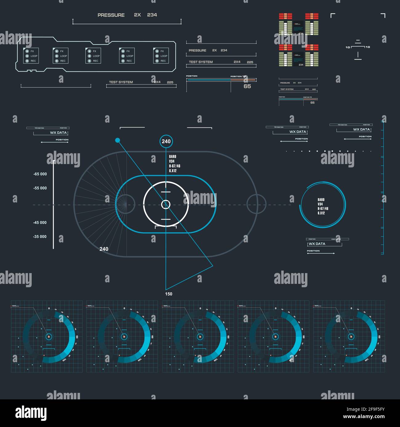 Futuristic Graphic User Interface Stock Vector Image & Art - Alamy