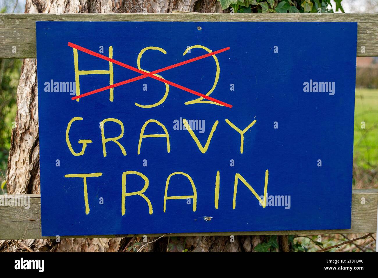 Hs2 train signs hi-res stock photography and images - Alamy