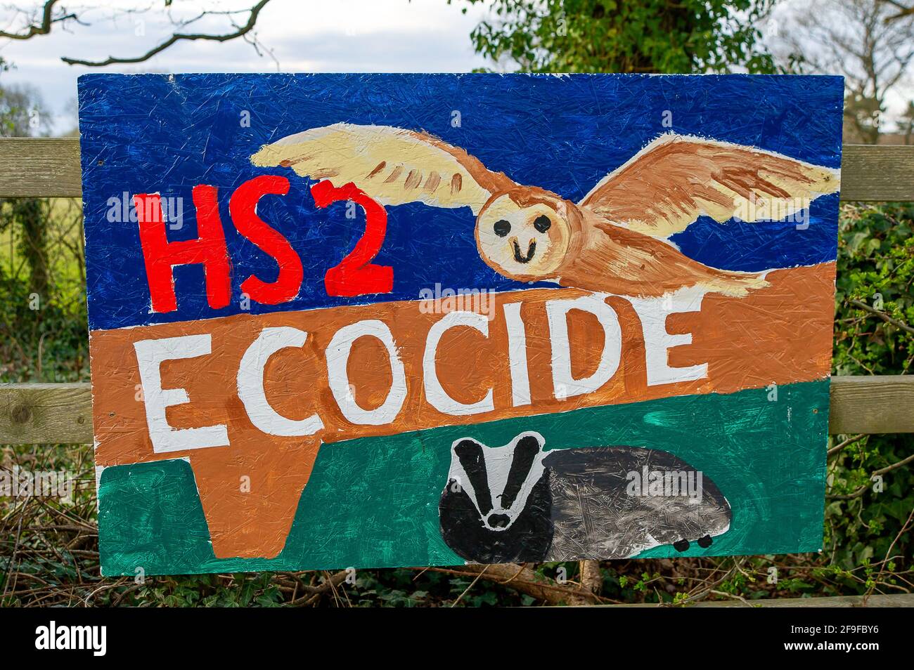 Hs2 train signs hi-res stock photography and images - Alamy