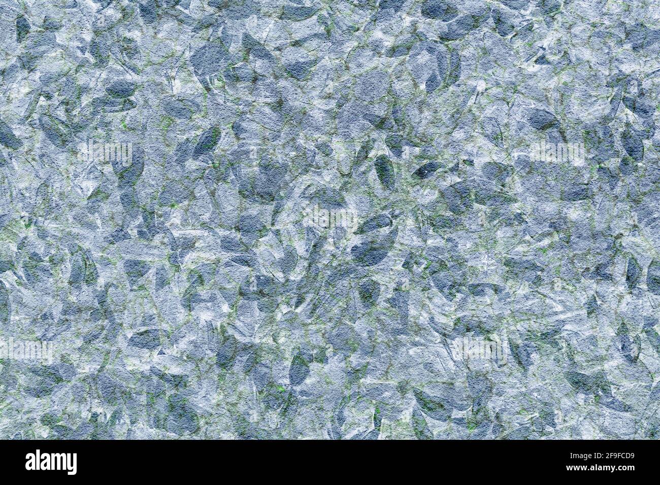 Background, texture of a concrete wall with an abstract pattern in blue-green tones Stock Photo