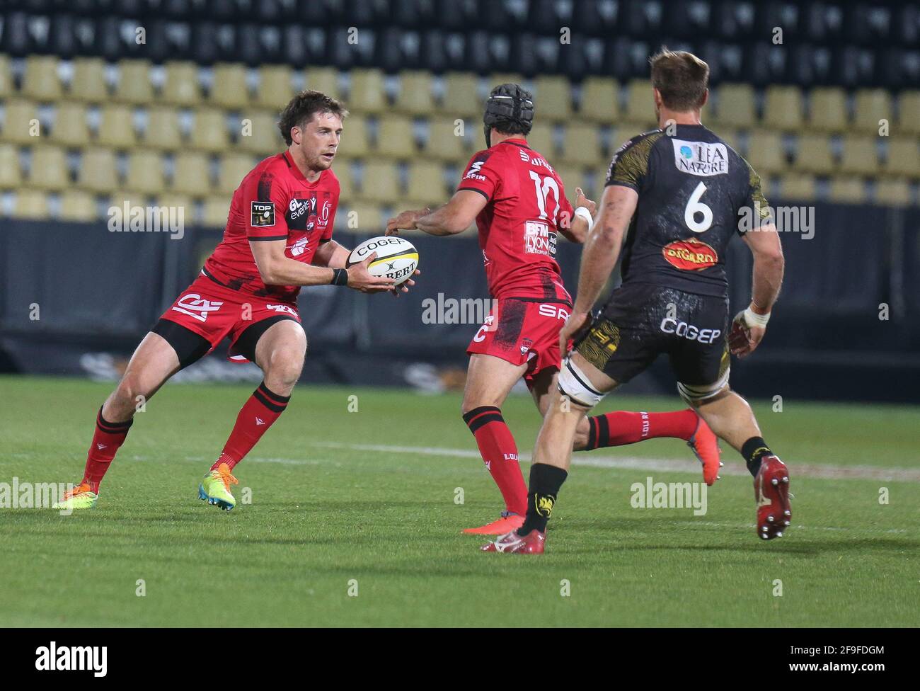 Pierre-Louis BARASSI of Lou Rugby during the French championship Top 14 ...