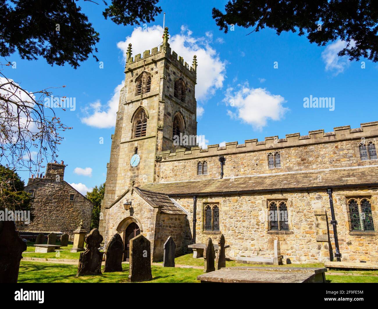 Bolton by Bowland St Peters & St Paul parish church Yorkshire Stock