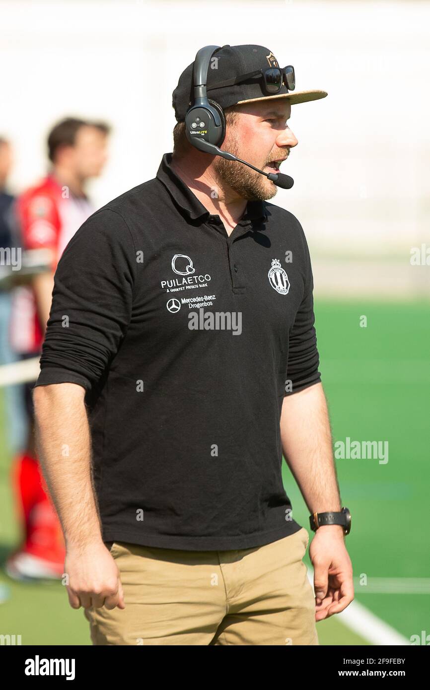 Racing's head coach Craig Fultoin pictured during a hockey game between Royal Racing Club Brussels and Royal Leopold Club, Sunday 18 April 2021 in Bru Stock Photo