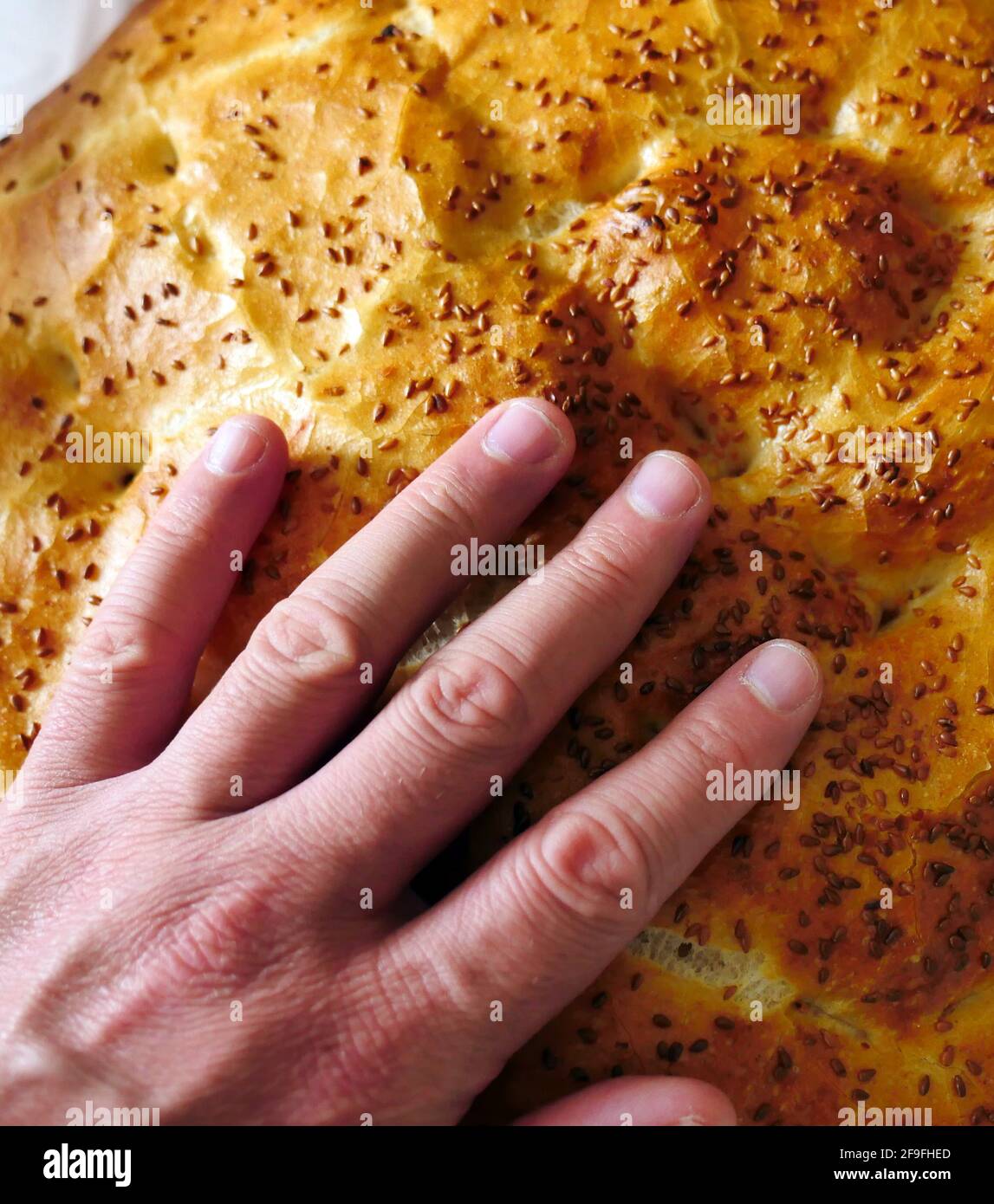 Fresh Turkish pita, fasting and pita bread for iftar Stock Photo Alamy
