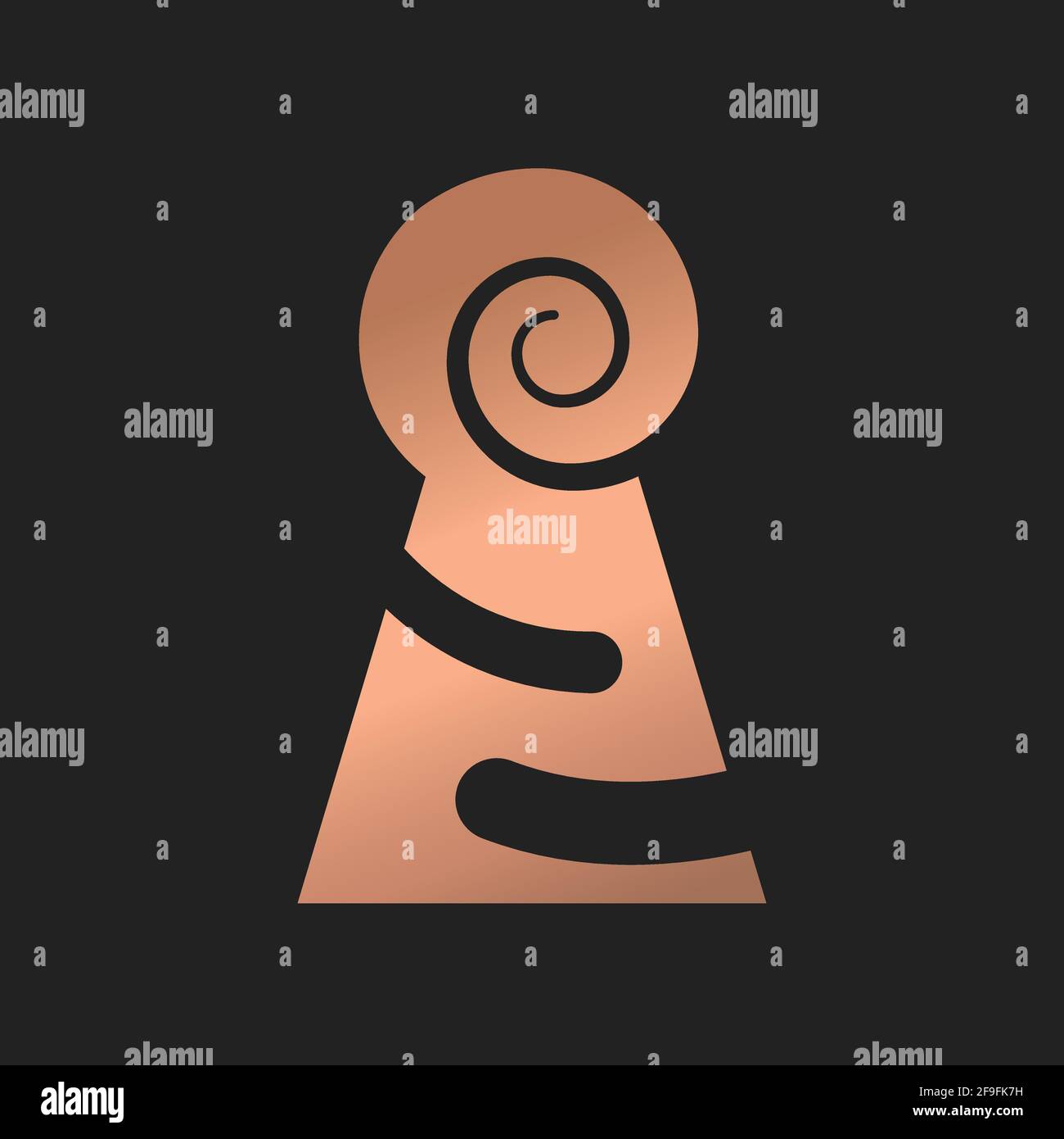Key hole Illustration logo. abstract key hole logo concept vector Stock ...