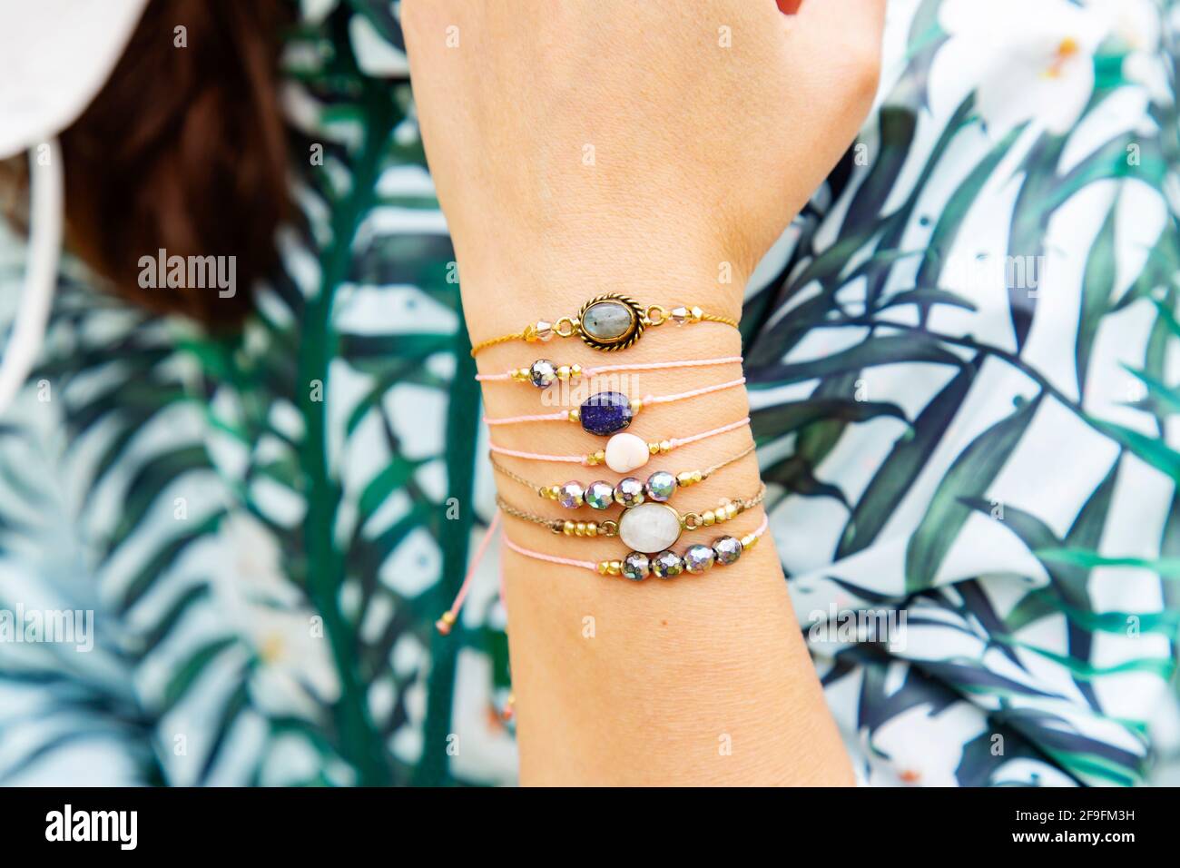 Female bracelets hi-res stock photography and images - Alamy