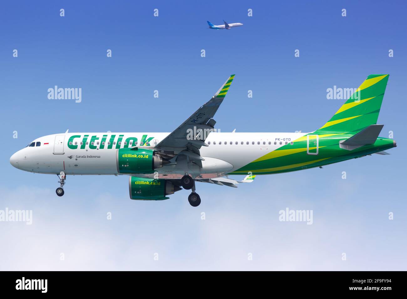 Jakarta, Indonesia - January 26, 2018: Citilink Airbus A320neo airplane ...