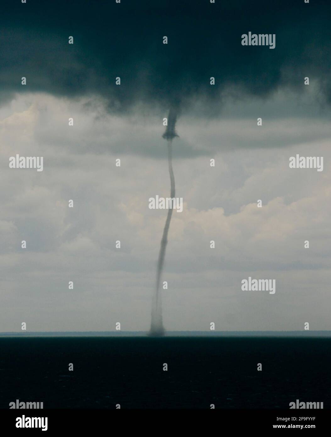 Water spout tornado over the Great Barrier Reef Stock Photo Alamy