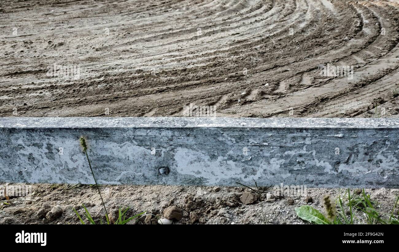 A closeup of an outdoor horse riding arena surface Stock Photo - Alamy