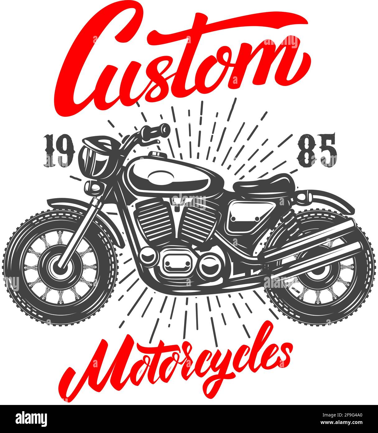 Motorcycle gasoline labet tee graphic design Vector Image